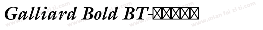 Galliard Bold BT字体转换